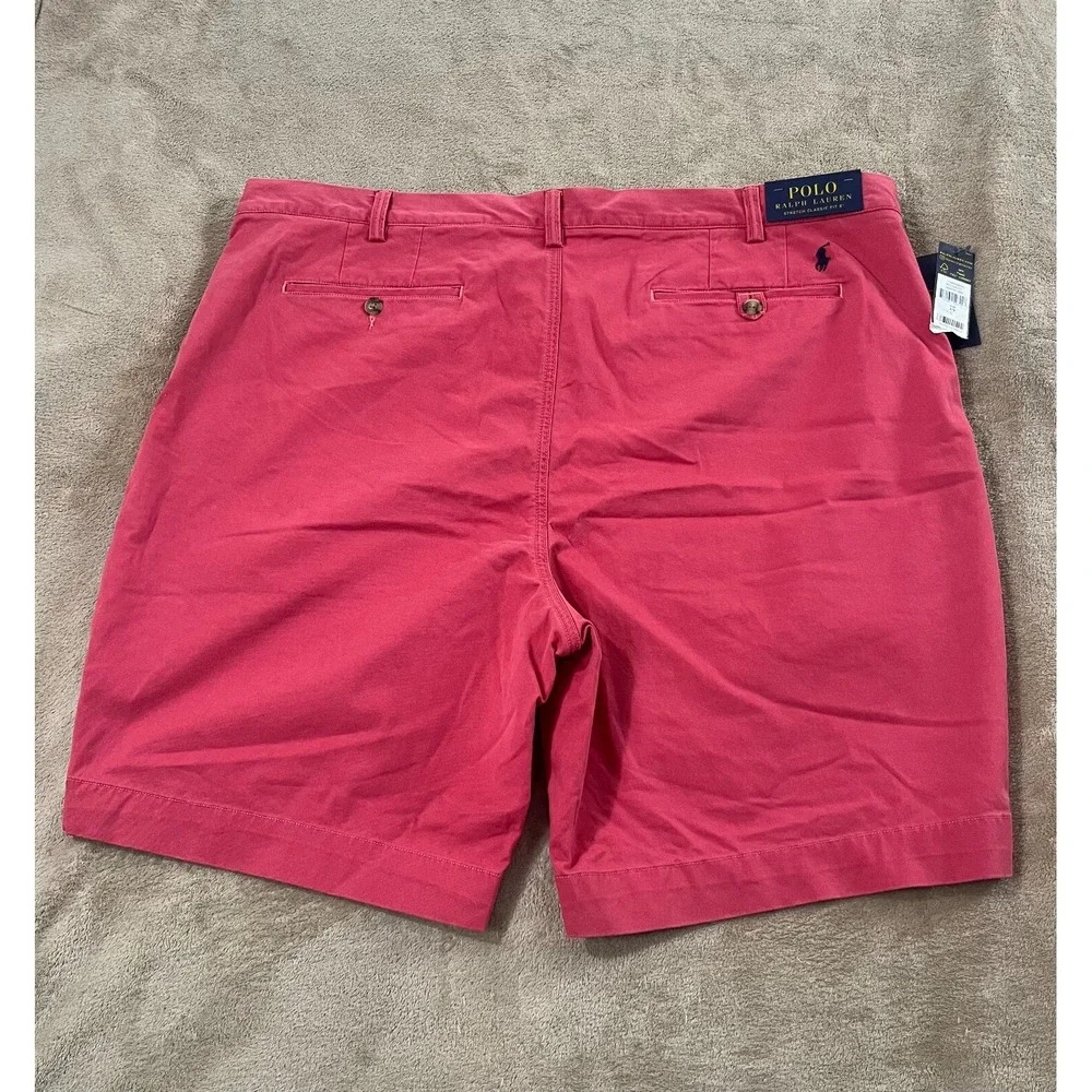 Polo Ralph Lauren short Men's Size 42 nantkt red chino stretch classic fit NEW‎